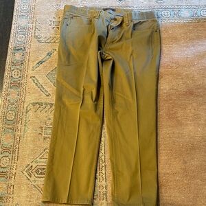 Saks Fifth Avenue Olive Chinos
